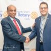 District Governor-Elect Mahbub Ahmad and Club President-Elect Frank J. Wilkinson